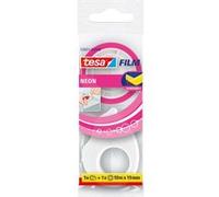 tesa Mini dévidoir blanc, tesafilm fluo assorti inclus