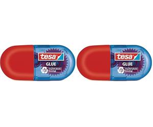 tesa Mini rouleau adhésif permanent, ecoLogo, 6m:5mm (Lot de 2)