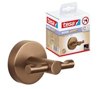 tesa Crochet adhésif mural MOON pour peignoir Bronze brossé PVD Sans perçage 50x65x53 mm