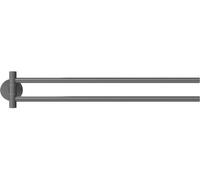 tesa MOON GREY Porte-serviettes 2 barres porte-serviettes Adhésif Métal (40582-00000-00)