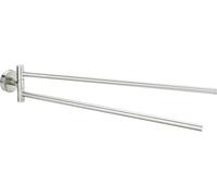 tesa MOON Porte-serviettes salle de bain 2 bras, solution adhésive incluse