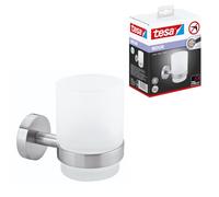 TESA 40312-00000-00 Porte-gobelet Acier inoxydable, Blanc