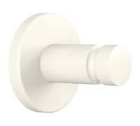 tesa® MOON WHITE Crochets Adhésifs pour Serviette, Blanc Mat, pour Salle de Bains et WC - Salles de Bains Modernes et de Style Industriel - Sans Perçage - 37 mm x 37 mm x 36 mm
