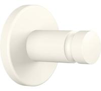tesa MOON WHITE Crochet pour serviette, blanc mat, pour salle de bain et WC - pour salles de bain de style industriel et salles de bain modernes - sans percer, solution adhésive incluse