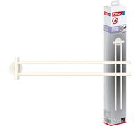tesa MOON WHITE Porte-serviettes 2 barres porte-serviettes Adhésif Métal (40572-00000-00)