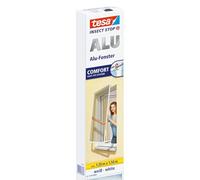 tesa - Moustiquaire "Comfort" Cadre en Alu pour fenêtre 1,20m x 1,50m Blanc