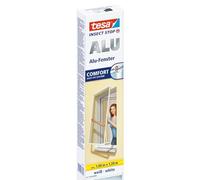 tesa - Moustiquaire "Comfort" Cadre en Alu pour fenêtre 1m x 1,20m Blanc