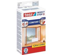 tesa Moustiquaire COMFORT pour fenêtres Dim 120 x 240 cm Blanc