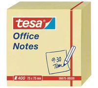 Bloc cube de notes adhésives tesa 56675-00000 75 mm x 75 mm jaune 400 feuille(s)