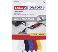 TESA On & Off 55236-00-00 Collier de serrage auto-agrippant pour grouper partie velours et partie agrippante (L x l) 200 mm x 12