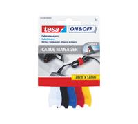 tesa On & Off Collier de serrage à velcro Cable Manager small couleur