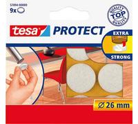 tesa Patin en feutre blanc (Ø) 26 mm 9 pc(s)