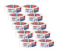 tesa PE 4845 Lot de 10 rubans de masquage pour travaux de nettoyage et de peinture Blanc 33 m x 30 mm