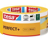 tesa Perfect+ 56538-00000-00 Ruban de masquage pour peinture jaune (L x l) 50 m x 50 mm 1 pc(s)