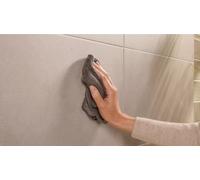 tesa Porte-brosse WC mural Porte-brosse WC gris mat sans percer - MOON GREY
