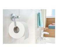 TESA Porte-papier WC, chromé, avec colle