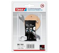 tesa Power.Kit adapter BK164, adhésif replacement kit, metal plate, diameter 57mm