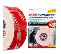Tesa® Powerbond 55791-00003-01 Ruban adhésif double face pour travaux de montage à l'intérieur et à l'extérieur 1,5 m x 19 mm Ultra solide