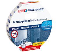 tesa Ruban de montage double-face Powerbond 55733-00010-04 pour miroir 5 m x 19 mm blanc