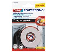 tesa Powerbond® Ruban adhésif double face ultra résistant pour fixation permanente en extérieur et intérieur 1,5 m