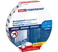 Ruban de montage tesa® Powerbond tesa 55733-00010-04 blanc (L x l) 5 m x 19 mm acrylate 1 pc(s)