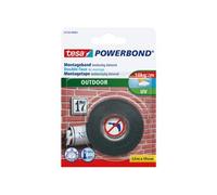 tesa Ruban adhésif double-face Fixer Objets Spécial Extérieur – Tient 1 kg/10 cm – 5 m x 19 mm