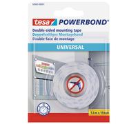 tesa Powerbond Ruban de montage universel 19 mm x 1,5 m blanc