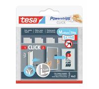 Tesa Powerstrips CLICK tesa powerstrips CLICK slim - tampons adhésifs auto-agrippants pour cliquer sur des cadres photo et de