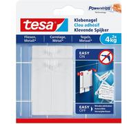 tesa Powerstrips Clou adhésif pour carrelage et métal 4,0 kg 2 clous + 6 strips
