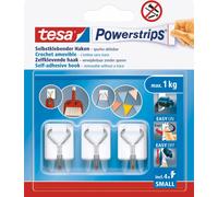 tesa Powerstrips crochet WIRED HOOK SMALL blanc 3 crochets et 4 strips