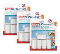 tesa Powerstrips Crochets de Fixation Auto-Adhésifs Pour Câbles - Lot de 3 - Pour un Montage Sans Perçage et le Rangement de Câbles jusqu'à 8 mm de Diamètre - Repositionnables - Sans Traces