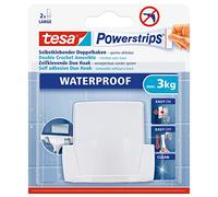 tesa Double crochet spécial salle de bain 59704 00000 00 avec 2 Powerstrips Waterproof Large G