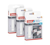 tesa Powerstrips Languettes Adhésives pour Papier Peint et Plâtre - Recharges pour Clou Adhésif tesa - Adhérence de 1,0kg/Clou - S'enlève sans Traces - Lot de 3