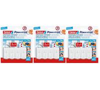 tesa Powerstrips Lot de 12 crochets auto-adhésifs pour rideaux Blanc