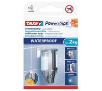 tesa Powerstrips Waterproof Removable Adhesive Strips for Bathrooms or Humid Are