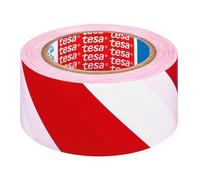 Tesa Professional ruban de marquage, adhésif, avertissement, 50 mmx33 m, rouge et blanc