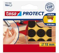 tesa Protect Patins en feutre marron Diamètre : 18 mm 16 pièces