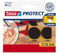 tesa Protect Patins en feutre ronds 26mm marron 9p.