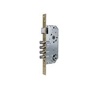 Tesa R100B5SCE Serrure de Sécurité Monopoint à Encastrer, Acier Émaillé, Entrée 50 mm, sans Cylindre, Rosace E300L, 4 Pênes de 14 mm, pour Portes d’Entrée