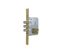 Tesa R101B566E Serrure Multipoint de Sécurité, Axe 50 mm, Finition Acier émaillé, 3 Points de Fermeture, Crochets Anti-Levier, pour Portes d’Entrée et Portes Coupe-Feu
