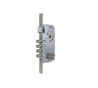 Tesa R200B566AI Serrure Multipoint de Sécurité, Axe 50 mm, Finition inox, 3 Points de Fermeture, Crochets Anti-Levier, pour Portes d’Entrée et Portes Coupe-Feu