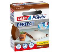 Tesa Ruban adhésif toilé Extra Power – Super résistant – 2,75 m x 19 mm – Marron