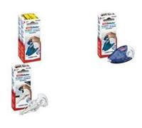 TESA - Roller correcteur Refill Correction double pack 4,2 mm x 14 m, boîtier: bleu translucide / cassette: blanc, design ergonomique, sans solvant,