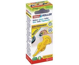 Tesa Roller recharges pour roller de colle non permanente Ecologo 14m x 8,4mm, 5 paquets 59210-00005-06