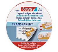tesa Ruban adhésif double-face 05338-00000-01 transparent acrylate 10 m x 15 mm 1 pièce
