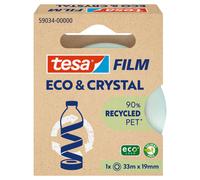 TESA Ruban adhésif invisible Tesafilm Eco & Crystal - largeur 19 mm x longueur 33 m