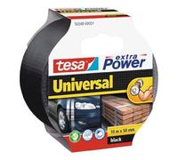 tesa Ruban adhésif toilé extra Power 56348-00001-05 noir 10 m x 50 mm caoutchouc