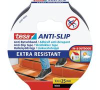 TESA 55587 SW - Antidérapant TESA, 5 m x 25 mm, noir