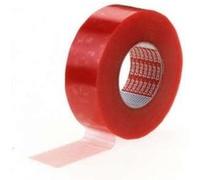 tesa tesafix 4965 25 mm x 50 m transparent PV0 film liner rouge 1 morceau