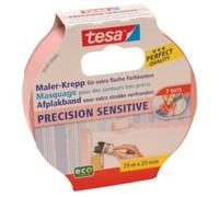 TESA Ruban de masquage Finitions parfaites surfaces délicates - 25m x 25mm - Sans trace 7 jours